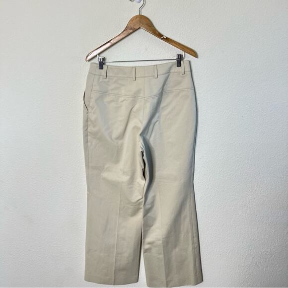 Akris Florine Trousers Wide Straight Cotton Pants Womens Size 10 - Picture 8 of 11